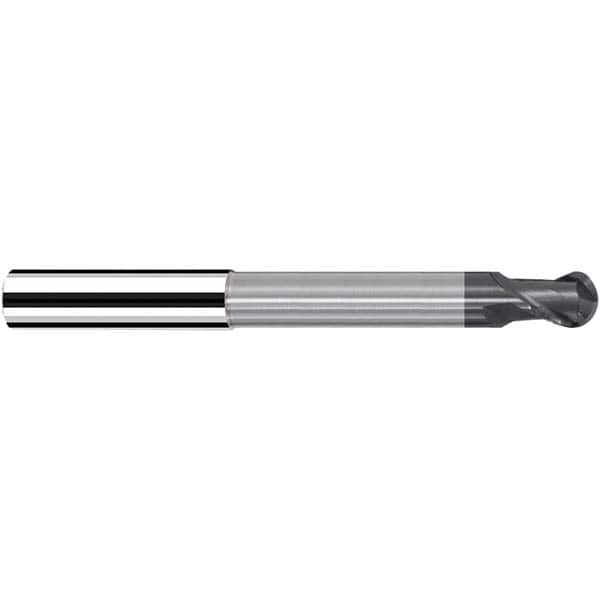 Fraisa - 8mm Diam, 9mm LOC, 2 Flute Solid Carbide Ball End Mill - Eagle Tool & Supply
