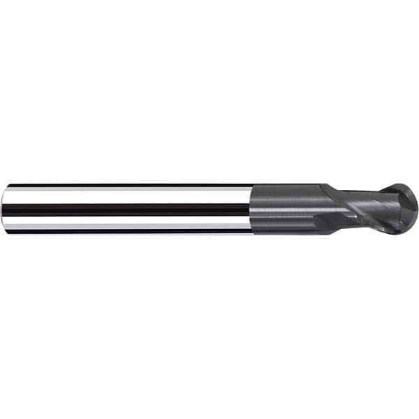 Fraisa - 3/8" Diam, 3/8" LOC, 2 Flute Solid Carbide Ball End Mill - Eagle Tool & Supply