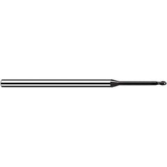 Fraisa - 3mm Diam, 3.6mm LOC, 2 Flute Solid Carbide Ball End Mill - Eagle Tool & Supply