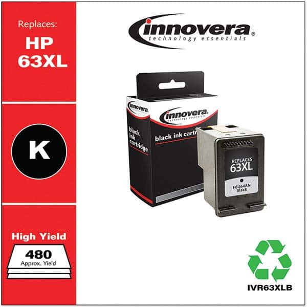 innovera - Office Machine Supplies & Accessories For Use With: HP DeskJet 1110, 1112, 2130, 2132, 3630, 3631, 3632, 3633, 3634, 3636, 3637; HP ENVY 4512, 4516, 4520, 4522, 4523, 4524; HP OfficeJet 3830, 3831, 3833, 4650, 4652, 4654, 4655 Nonflammable: No - Eagle Tool & Supply