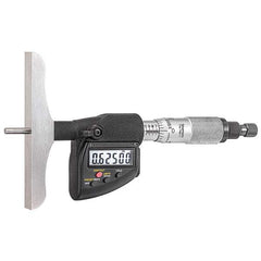 Starrett - Electronic Depth Micrometers Minimum Measurement (mm): 0.00 Minimum Measurement (Decimal Inch): 0.00 - Eagle Tool & Supply