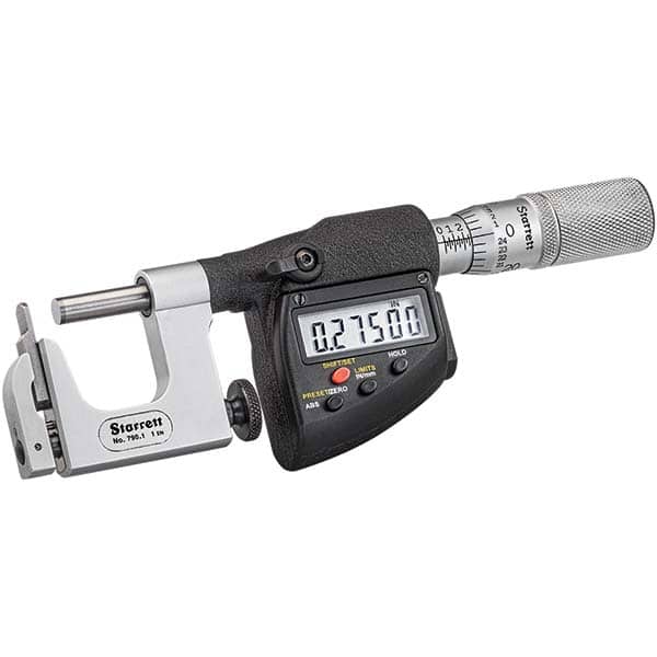 Starrett - Multi-Anvil Micrometers Operation Type: Electronic Anvil Type: Post - Eagle Tool & Supply