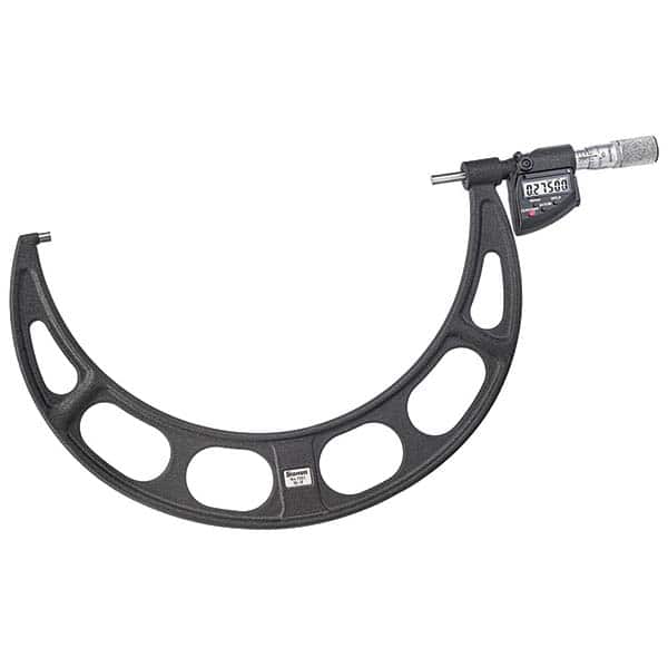 Starrett - Electronic Outside Micrometers Type: Standard Minimum Measurement (Decimal Inch): 10 - Eagle Tool & Supply