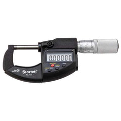 Starrett - Electronic Outside Micrometers Type: Standard Minimum Measurement (Decimal Inch): 0 - Eagle Tool & Supply