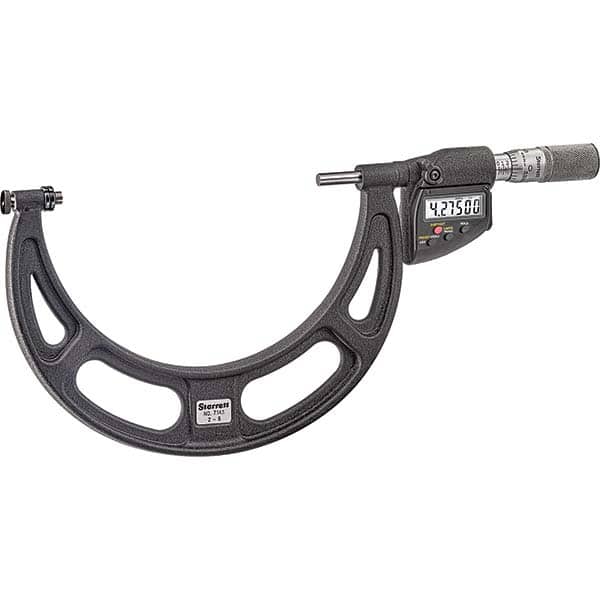 Starrett - Electronic Outside Micrometers Type: Interchangeable Anvil Type Minimum Measurement (Decimal Inch): 6 - Eagle Tool & Supply