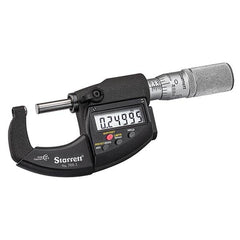 Starrett - Ball Anvil Micrometers Operation Type: Electronic Minimum Measurement (mm): 0.00 - Eagle Tool & Supply