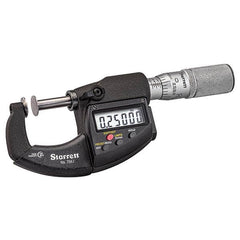 Starrett - Disc Micrometers Operation Type: Electronic Minimum Measurement (mm): 0 - Eagle Tool & Supply