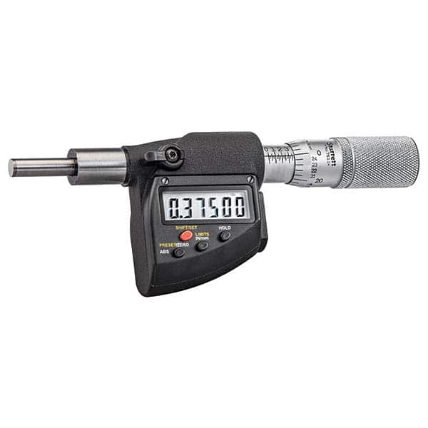 Starrett - Electronic Micrometer Heads Minimum Measurement (Inch): 1 Minimum Measurement (mm): 25 - Eagle Tool & Supply