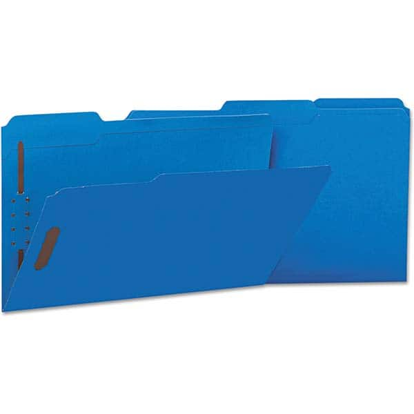 UNIVERSAL - File Folders, Expansion Folders & Hanging Files Folder/File Type: File Folders with Top Tab Color: Blue - Eagle Tool & Supply