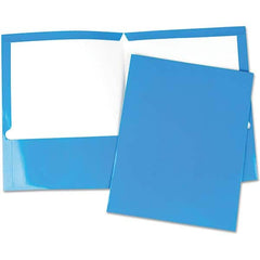 UNIVERSAL - File Folders, Expansion Folders & Hanging Files Folder/File Type: Pocket Folders Color: Blue - Eagle Tool & Supply