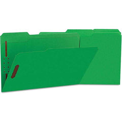 UNIVERSAL - File Folders, Expansion Folders & Hanging Files Folder/File Type: File Folders with Top Tab Color: Green - Eagle Tool & Supply