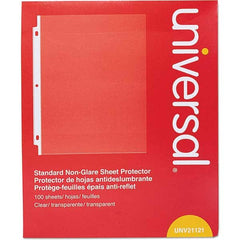 UNIVERSAL - Document Protectors Type: Sheet Protector Width (Inch): 9.65 - Eagle Tool & Supply