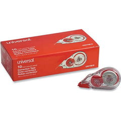 UNIVERSAL - Correction Fluid & Tape Type: Correction Tape Non-Refillable Tape Size: 1/5 x 315" - Eagle Tool & Supply