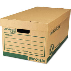 UNIVERSAL - Compartment Storage Boxes & Bins Type: Storage Box Color: Kraft/Green - Eagle Tool & Supply