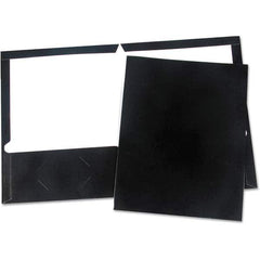 UNIVERSAL - File Folders, Expansion Folders & Hanging Files Folder/File Type: Pocket Folders Color: Black - Eagle Tool & Supply