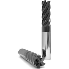 GWS - 5/8" Diam 5 Flute Solid Carbide 0.03" Corner Radius End Mill - Eagle Tool & Supply
