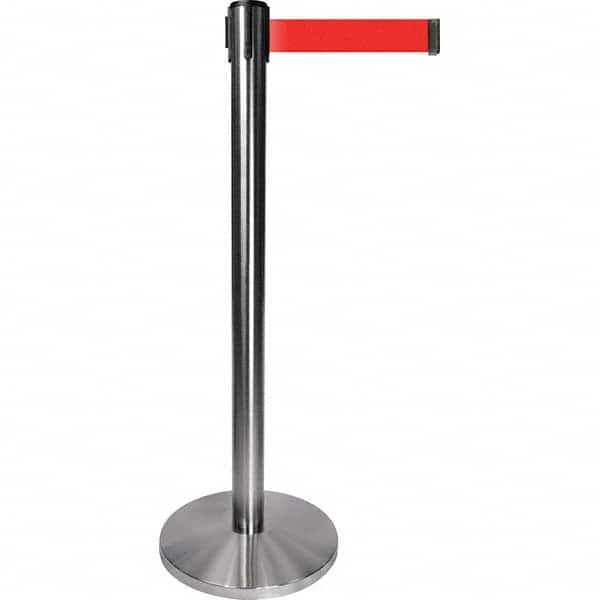 Tensator - Barrier Posts Type: Tensabarrier Post Post Color/Finish: Satin Chrome - Eagle Tool & Supply