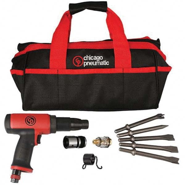 Chicago Pneumatic - 2,500 BPM, 3-1/2" Long Stroke, Air Chipping Hammer - Eagle Tool & Supply