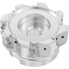 Seco - Indexable Square-Shoulder Face Mills Cutting Diameter (mm): 100.00 Cutting Diameter (Decimal Inch): 3.9371 - Eagle Tool & Supply