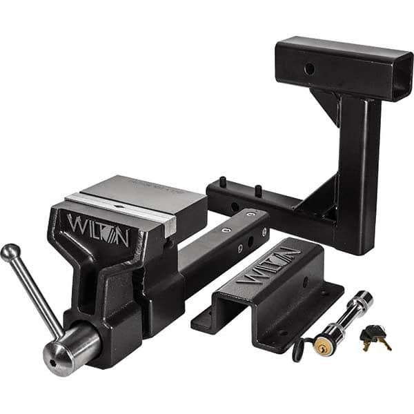 Wilton - 6" Jaw Width x 5-3/4" Jaw Opening, 5" Throat Depth, Bench & Pipe Combination Vise - Eagle Tool & Supply