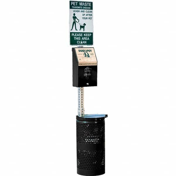 DOGIPOT - Pet Waste Stations Mount Type: Pole Mount Overall Height Range (Feet): 4' - 8' - Eagle Tool & Supply