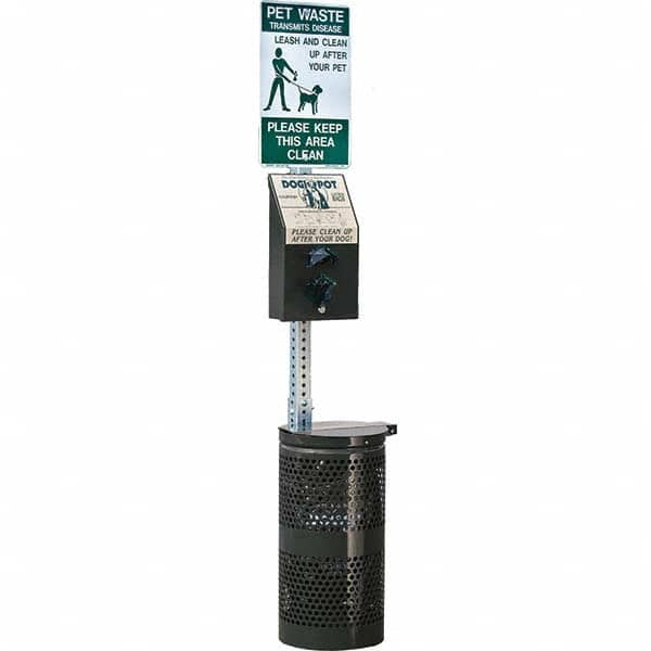 DOGIPOT - Pet Waste Stations Mount Type: Pole Mount Overall Height Range (Feet): 4' - 8' - Eagle Tool & Supply