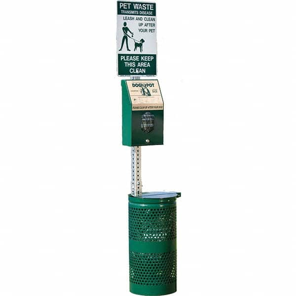 DOGIPOT - Pet Waste Stations Mount Type: Pole Mount Overall Height Range (Feet): 4' - 8' - Eagle Tool & Supply