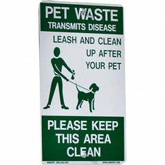 DOGIPOT - Pet Waste Station Accessories Type: Reflective Pet Sign Material: Aluminum - Eagle Tool & Supply