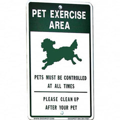 DOGIPOT - Pet Waste Station Accessories Type: Reflective Pet Sign Material: Aluminum - Eagle Tool & Supply