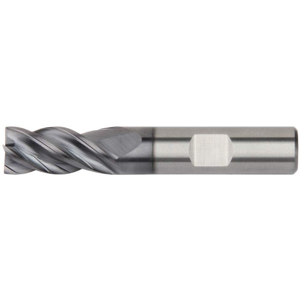Kennametal - 1-1/4" Diam 4 Flute Solid Carbide 0.06" Corner Radius End Mill - Eagle Tool & Supply