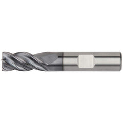 Kennametal - 3/8", 1" LOC, 3/8" Shank Diam, 3" OAL, 4 Flute, Solid Carbide Square End Mill - Eagle Tool & Supply