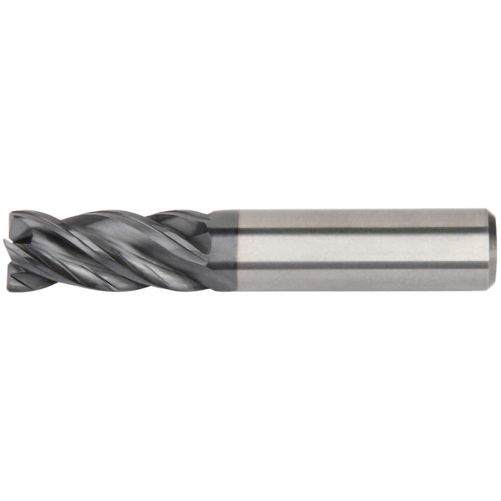 Kennametal - 5/8" Diam 4 Flute Solid Carbide 0.06" Corner Radius End Mill - Eagle Tool & Supply