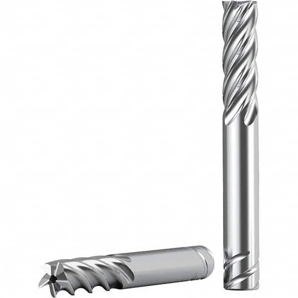 Kennametal - 1", 3" LOC, 1" Shank Diam, 5-1/2" OAL, 5 Flute, Solid Carbide Square End Mill - Eagle Tool & Supply