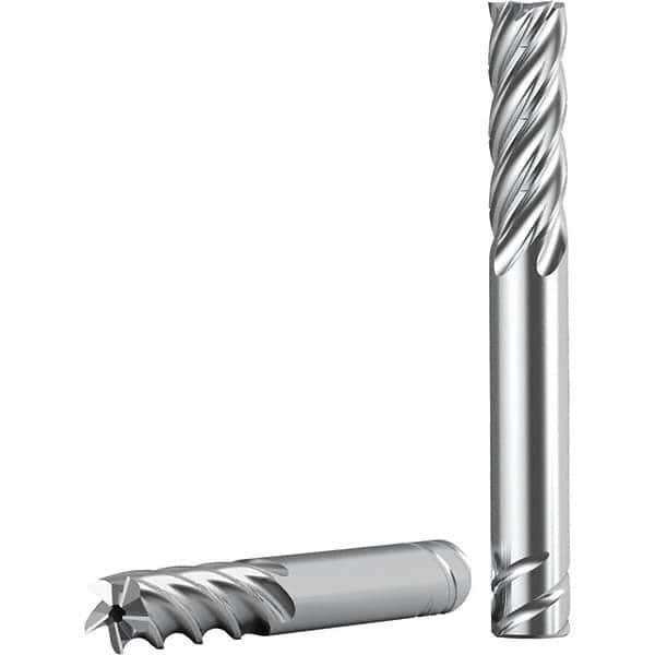 Kennametal - 1/2", 1-1/2" LOC, 1/2" Shank Diam, 3-1/2" OAL, 5 Flute, Solid Carbide Square End Mill - Eagle Tool & Supply