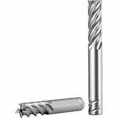 Kennametal - 1/2", 1-1/2" LOC, 1/2" Shank Diam, 3-1/2" OAL, 5 Flute, Solid Carbide Square End Mill - Eagle Tool & Supply