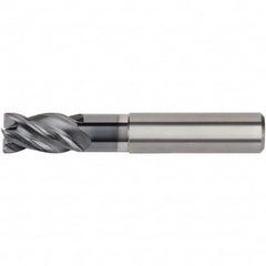 Kennametal - 12mm Diam 4 Flute Solid Carbide 2mm Corner Radius End Mill - Eagle Tool & Supply