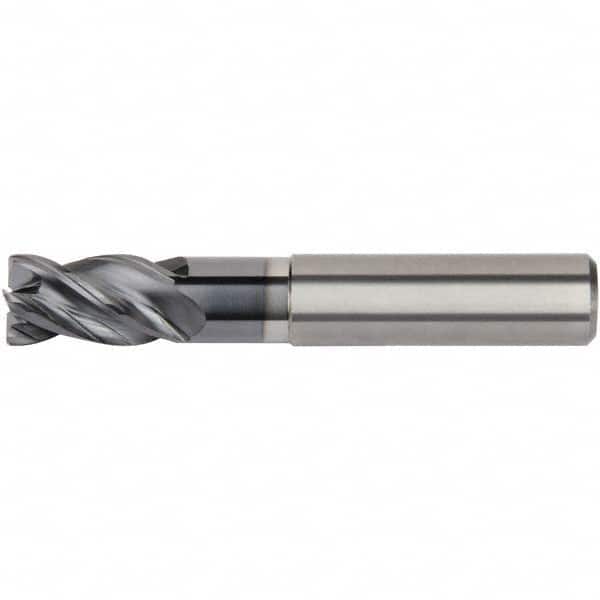 Kennametal - 12mm Diam 4 Flute Solid Carbide 1mm Corner Radius End Mill - Eagle Tool & Supply