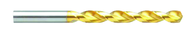 9.9mm Dia. - HSS Parabolic Jobber Drill-130° Point-TiN - Eagle Tool & Supply