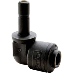 Parker - Plastic Push-To-Connect Tube Fittings Type: Plug-In Elbow Tube Outside Diameter (Inch): 1/4 - Eagle Tool & Supply