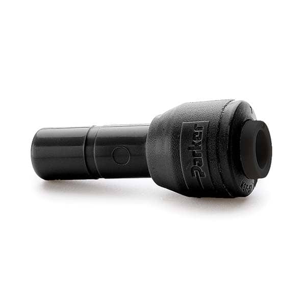 Parker - Plastic Push-To-Connect Tube Fittings Type: Plug-In Reducer Tube Outside Diameter (Inch): 3/8 - Eagle Tool & Supply