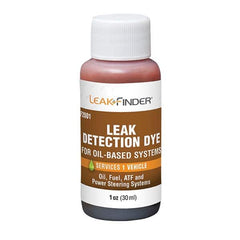 Leak Finder - Automotive Leak Detection Dyes Applications: Engine Oil; Transmission Fluid; Fuel Container Size: 1 oz. - Eagle Tool & Supply