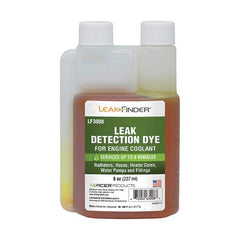 Leak Finder - Automotive Leak Detection Dyes Applications: Coolant Container Size: 8 oz. - Eagle Tool & Supply