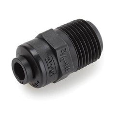 Push-To-Connect Tube to Pipe Tube Fitting: Connector, 1/4″ Thread, 1/4″ OD Kynar, 250 psi