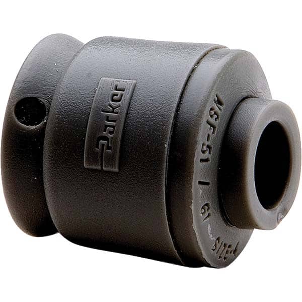 Parker - Plastic Push-To-Connect Tube Fittings Type: Cap Tube Outside Diameter (Inch): 1/4 - Eagle Tool & Supply