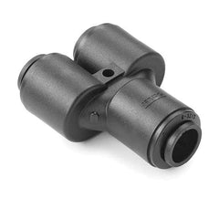 Push-To-Connect Tube Fitting: Union, 1/2 x 3/8″ OD Kynar, 250 psi