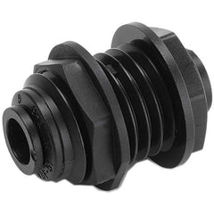 Parker - Plastic Push-To-Connect Tube Fittings Type: Bulkhead Union Tube Outside Diameter (Inch): 1/2 - Eagle Tool & Supply