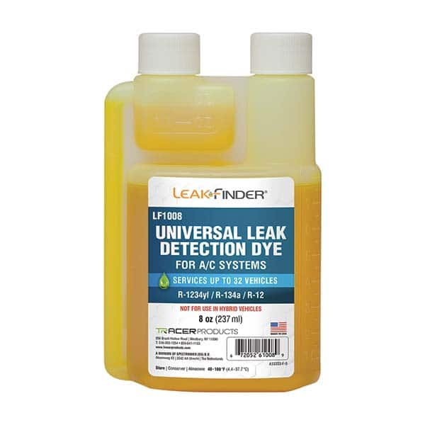 Leak Finder - Automotive Leak Detection Dyes Applications: Refrigeration Container Size: 8 oz. - Eagle Tool & Supply