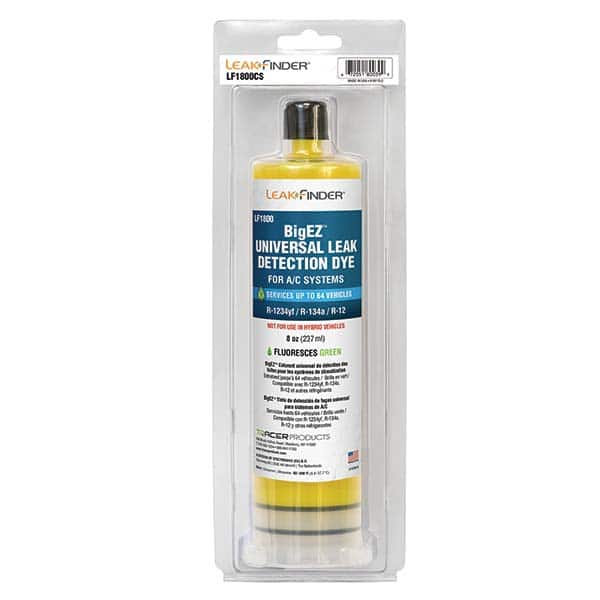 Leak Finder - Automotive Leak Detection Dyes Applications: Refrigeration Container Size: 8 oz. - Eagle Tool & Supply