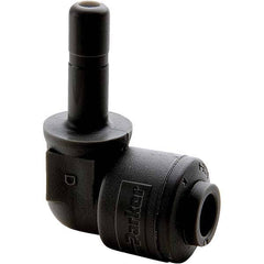 Parker - Plastic Push-To-Connect Tube Fittings Type: Plug-In Elbow Tube Outside Diameter (Inch): 3/8 - Eagle Tool & Supply