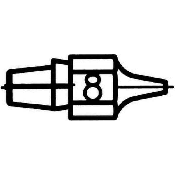 Weller - Soldering Iron Tips; Type: Desoldering Tip ; For Use With: DSX80; DXV80 ; Point Size: 0.7000 (Decimal Inch); Tip Diameter: 1.500 (Inch); Tip Diameter: 1.500 (mm) - Exact Industrial Supply